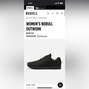 Women’s NOBULL Outwork size 6.5 shoes.